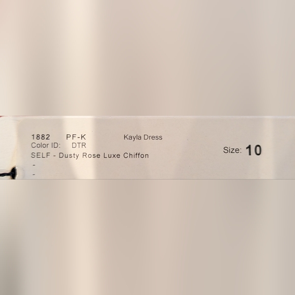 NWT Jenny Yoo Size 10, Kayla Long Floor Length Dress in Dusty Rose Luxe Chiffon - Picture 5 of 8